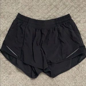 Lululemon hotty hot shorts, black, size 8